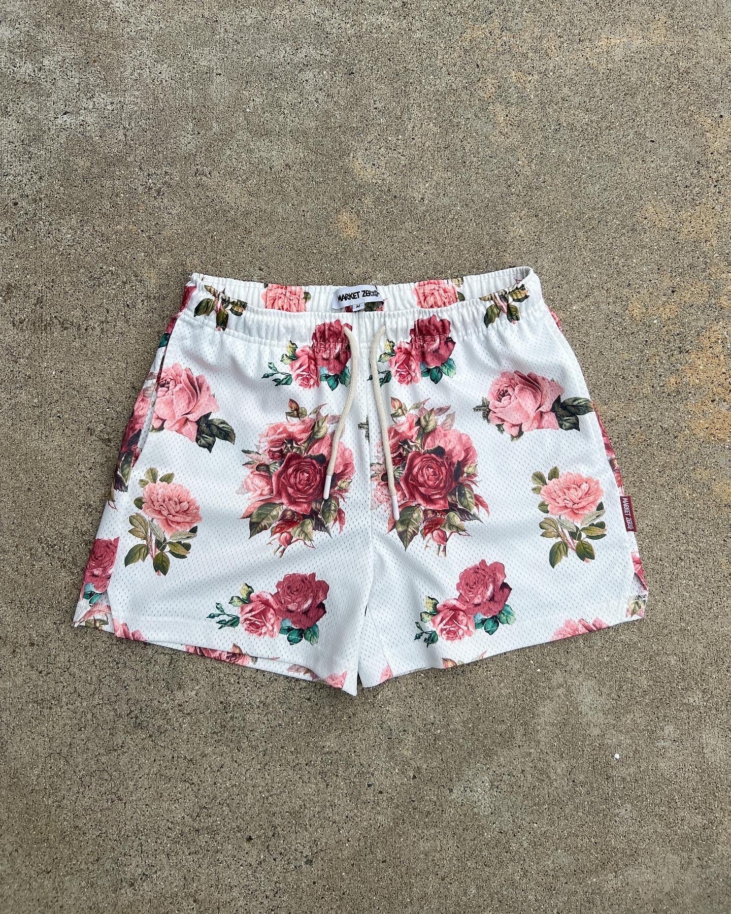 Pastel Floral Mesh Shorts – Market Zero